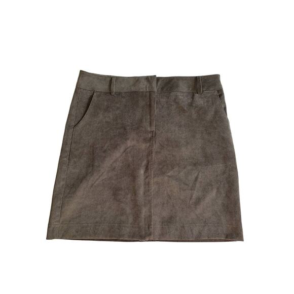 Architect Petite Gray Corduroy Skirt Size 10 P Pockets - Picture 1 of 3